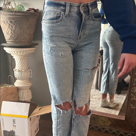 SO girls Light Blue Straight Leg Jeans - Picture 3 of 11